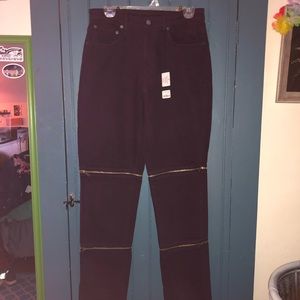 Plum high rise zipper Carmar jeans